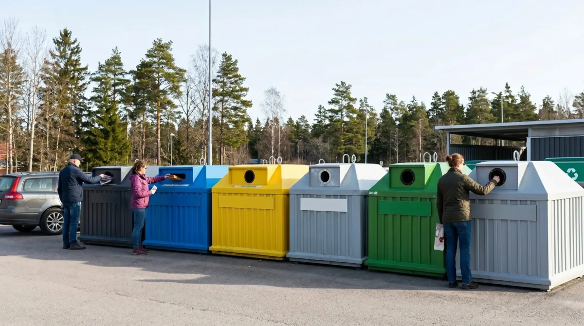 Tre människor som känner till avfallsförordningen